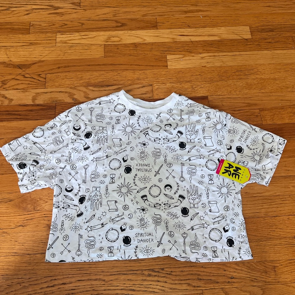 Zumba Fitness Spiritual Dance Tee - White with Black